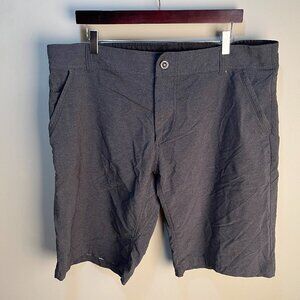 Kuhl Men's gray flat front hiking fishing swim Shorts 40 11" inseam
